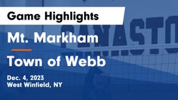 Mt. Markham  vs Town of Webb Game Highlights - Dec. 4, 2023