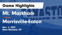 Mt. Markham  vs Morrisville-Eaton Game Highlights - Dec. 6, 2023