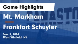 Mt. Markham  vs Frankfort Schuyler Game Highlights - Jan. 5, 2024