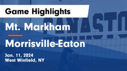 Mt. Markham  vs Morrisville-Eaton  Game Highlights - Jan. 11, 2024