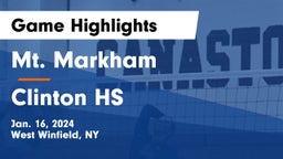 Mt. Markham  vs Clinton HS Game Highlights - Jan. 16, 2024