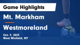 Mt. Markham  vs Westmoreland  Game Highlights - Oct. 9, 2023