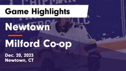 Newtown  vs Milford Co-op Game Highlights - Dec. 20, 2023
