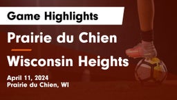 Prairie du Chien  vs Wisconsin Heights  Game Highlights - April 11, 2024