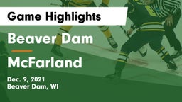 Beaver Dam  vs McFarland  Game Highlights - Dec. 9, 2021