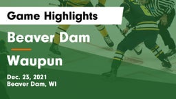 Beaver Dam  vs Waupun  Game Highlights - Dec. 23, 2021