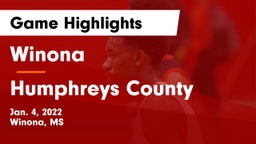 Winona  vs Humphreys County Game Highlights - Jan. 4, 2022