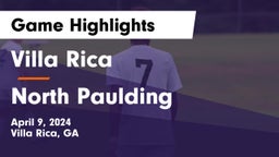 Villa Rica  vs North Paulding  Game Highlights - April 9, 2024