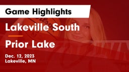 Lakeville South  vs Prior Lake Game Highlights - Dec. 12, 2023