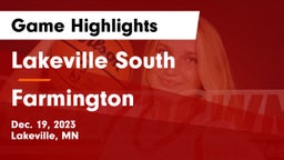 Lakeville South  vs Farmington  Game Highlights - Dec. 19, 2023