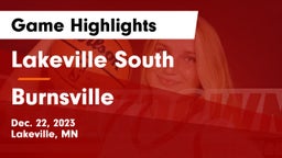 Lakeville South  vs Burnsville Game Highlights - Dec. 22, 2023