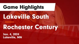 Lakeville South  vs Rochester Century  Game Highlights - Jan. 4, 2024