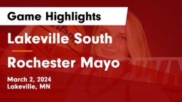 Lakeville South  vs Rochester Mayo  Game Highlights - March 2, 2024
