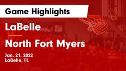 LaBelle  vs North Fort Myers Game Highlights - Jan. 21, 2022