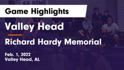 Valley Head  vs Richard Hardy Memorial  Game Highlights - Feb. 1, 2022