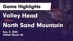 Valley Head  vs North Sand Mountain  Game Highlights - Jan. 2, 2023