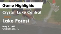 Crystal Lake Central  vs Lake Forest  Game Highlights - May 1, 2023