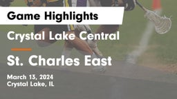 Crystal Lake Central  vs St. Charles East  Game Highlights - March 13, 2024