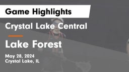 Crystal Lake Central  vs Lake Forest  Game Highlights - May 28, 2024
