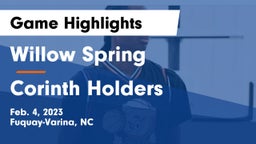  Willow Spring  vs Corinth Holders  Game Highlights - Feb. 4, 2023