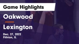 Oakwood  vs Lexington Game Highlights - Dec. 27, 2022