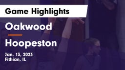 Oakwood  vs Hoopeston Game Highlights - Jan. 13, 2023
