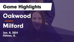 Oakwood  vs Milford Game Highlights - Jan. 8, 2024