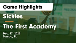 Sickles  vs The First Academy Game Highlights - Dec. 27, 2023