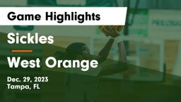 Sickles  vs West Orange  Game Highlights - Dec. 29, 2023