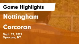Nottingham  vs Corcoran  Game Highlights - Sept. 27, 2022