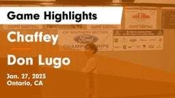 Chaffey  vs Don Lugo  Game Highlights - Jan. 27, 2023