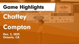 Chaffey  vs Compton Game Highlights - Dec. 2, 2023