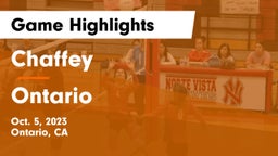 Chaffey  vs Ontario  Game Highlights - Oct. 5, 2023