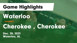 Waterloo  vs Cherokee , Cherokee Game Highlights - Dec. 28, 2023