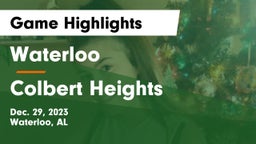 Waterloo  vs Colbert Heights Game Highlights - Dec. 29, 2023