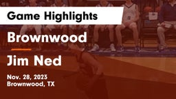 Brownwood  vs Jim Ned  Game Highlights - Nov. 28, 2023
