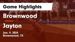 Brownwood  vs Jayton  Game Highlights - Jan. 9, 2024