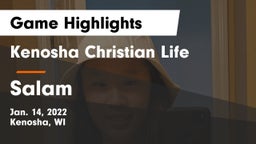Kenosha Christian Life  vs Salam Game Highlights - Jan. 14, 2022