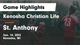 Kenosha Christian Life  vs St. Anthony Game Highlights - Jan. 14, 2023