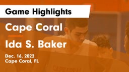 Cape Coral  vs Ida S. Baker  Game Highlights - Dec. 16, 2022