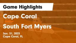 Cape Coral  vs South Fort Myers  Game Highlights - Jan. 31, 2023