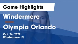 Windermere  vs Olympia Orlando Game Highlights - Oct. 26, 2022
