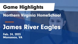 Northern Virginia HomeSchool  vs James River Eagles Game Highlights - Feb. 24, 2023