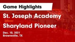 St. Joseph Academy  vs Sharyland Pioneer  Game Highlights - Dec. 10, 2021