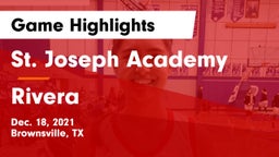 St. Joseph Academy  vs Rivera  Game Highlights - Dec. 18, 2021