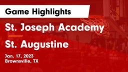St. Joseph Academy  vs St. Augustine   Game Highlights - Jan. 17, 2023