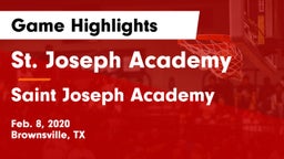 St. Joseph Academy  vs Saint Joseph Academy  Game Highlights - Feb. 8, 2020