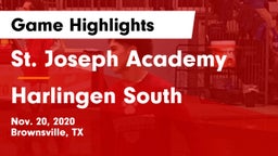 St. Joseph Academy  vs Harlingen South  Game Highlights - Nov. 20, 2020