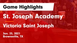 St. Joseph Academy  vs Victoria Saint Joseph Game Highlights - Jan. 23, 2021