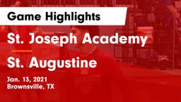 St. Joseph Academy  vs St. Augustine   Game Highlights - Jan. 13, 2021